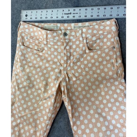 Anthropology Pilcro and the Letter Press Pants 31 Pink High-Rise Raw Hem - Picture 2 of 13